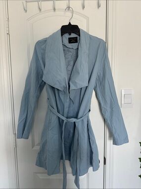 Blue Lightweight Trench Coat